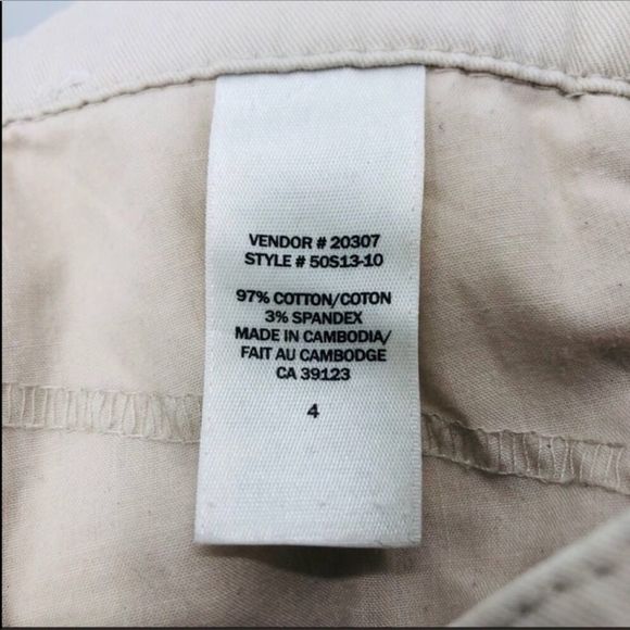 4/$45 NORTHERN REFLECTIONS | Khaki Beige Cuffed Shorts | 4 - Picture 6 of 6